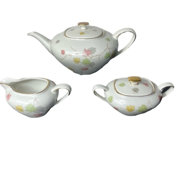 ESCHENBACH German Vintage China Teapot, Sugar & Creamer Set - Picture 1 of 11